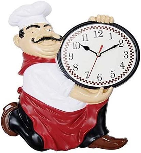 Reloj chef de Pared, reloj de madera